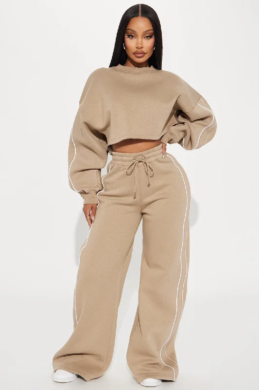 Almost The Weekend Lounge Pant - Taupe