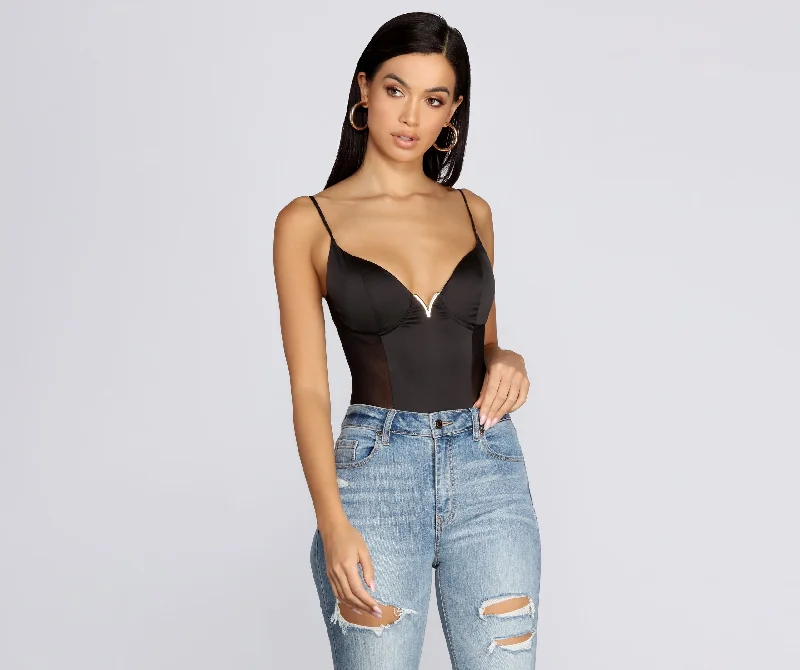 Bad Gal Satin Bodysuit