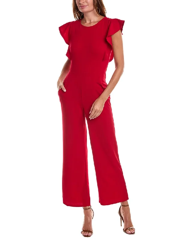 Bebe Ruffle Jumpsuit