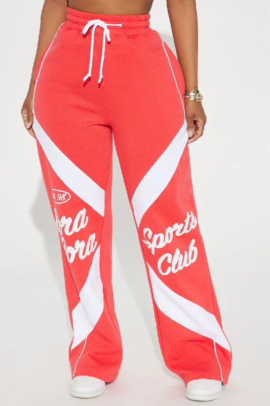 Bora Bora Sports Club Sweatpants - Red