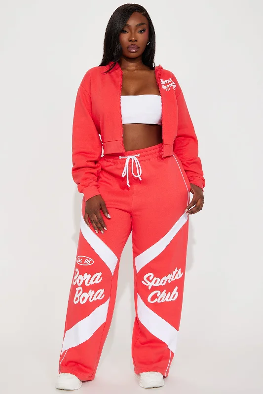 Bora Bora Sports Club Sweatpants - Red