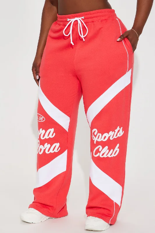 Bora Bora Sports Club Sweatpants - Red