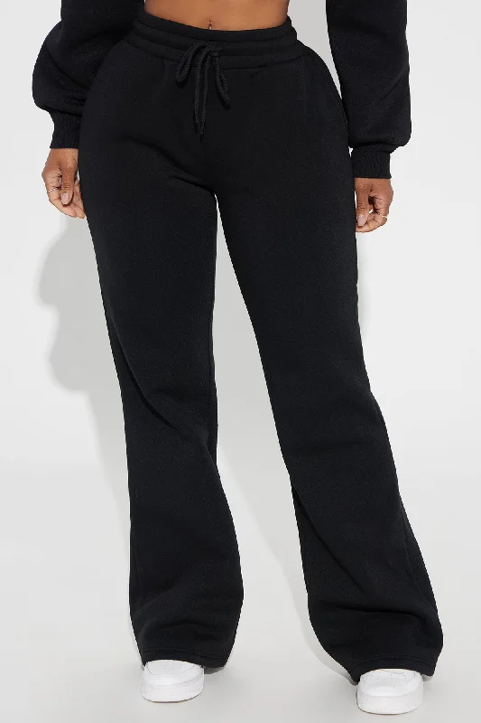 Candice Lounge Flare Pant - Black