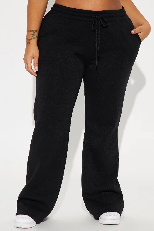 Candice Lounge Flare Pant - Black