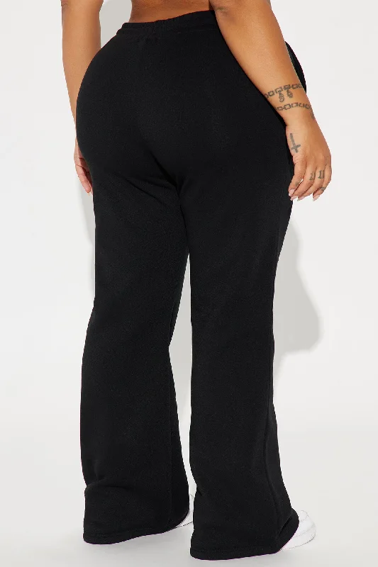 Candice Lounge Flare Pant - Black