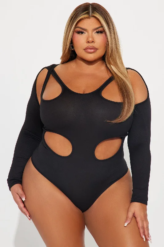 Cassidy Cut Out Bodysuit - Black