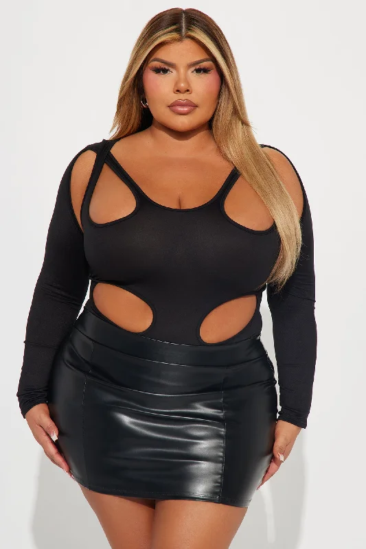 Cassidy Cut Out Bodysuit - Black