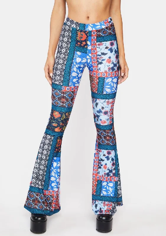 Cheers To That Patchwork Pants Set