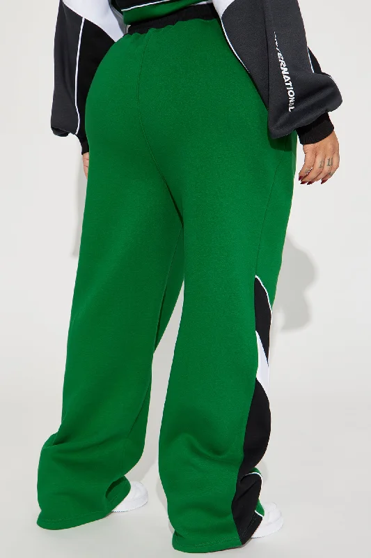 Competitive Edge Wide Leg Pant - Green/combo