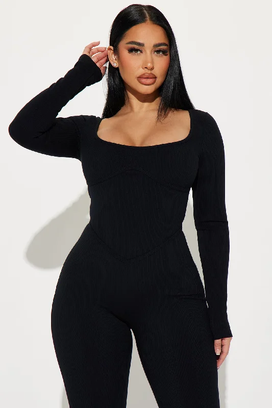 Denae Snatched Jumpsuit - Black