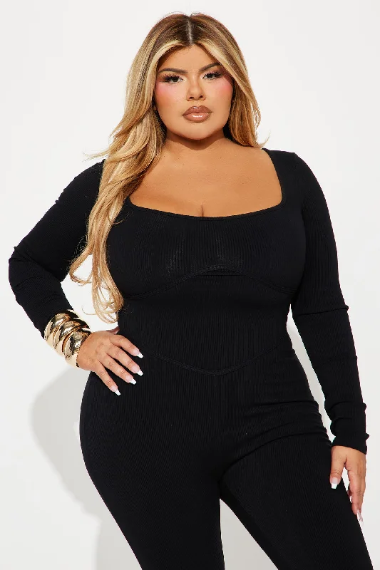 Denae Snatched Jumpsuit - Black