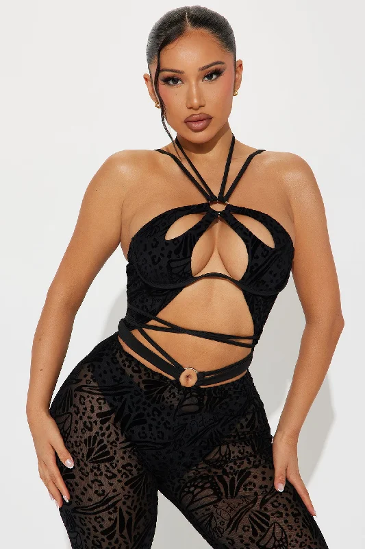 Dream Girl Mesh Jumpsuit - Black