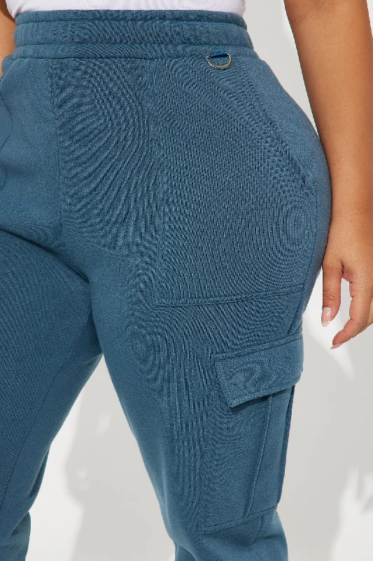 Helen Fleece Lounge Jogger - Blue