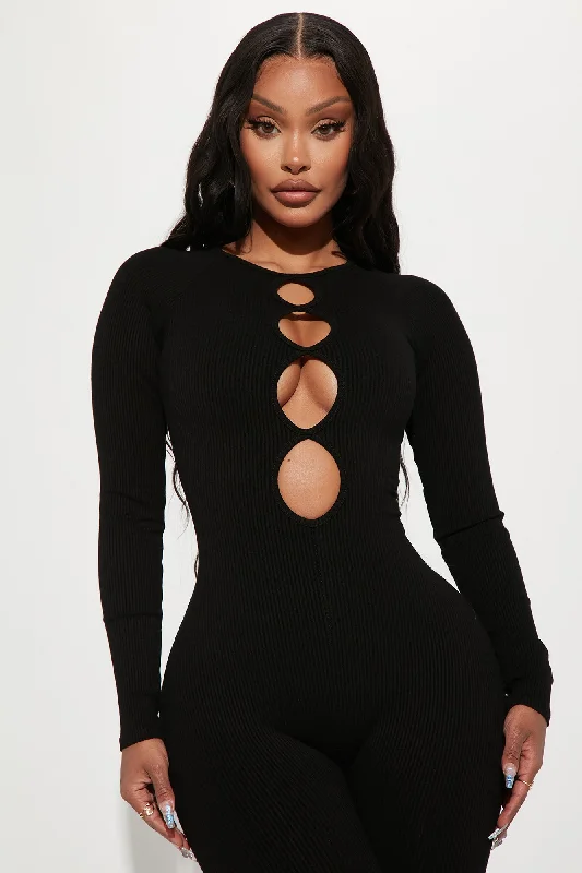 Jordyn Snatched Jumpsuit - Black