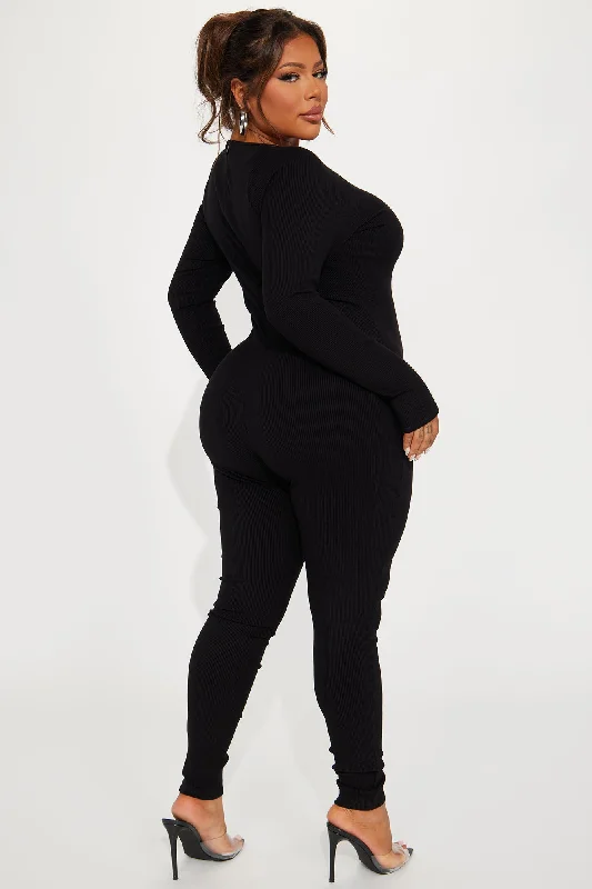 Jordyn Snatched Jumpsuit - Black