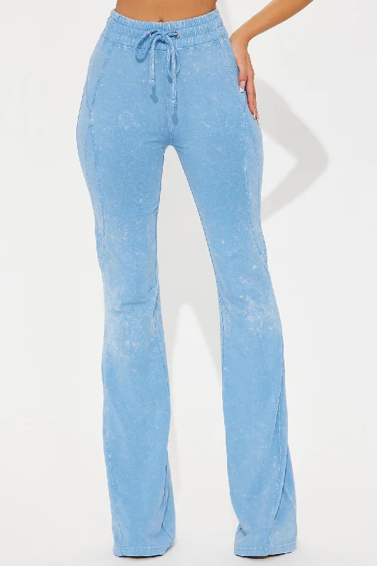 New York Native Washed Flare Pant - Blue/combo