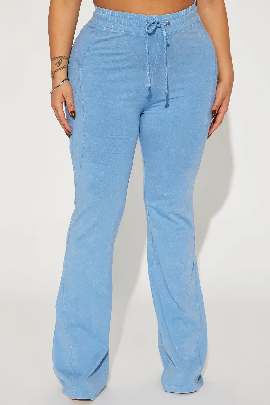 New York Native Washed Flare Pant - Blue/combo