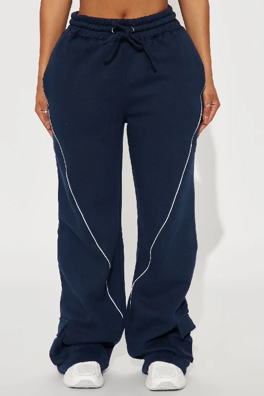 Pace Yourself Fleece Sweatpant - Navy