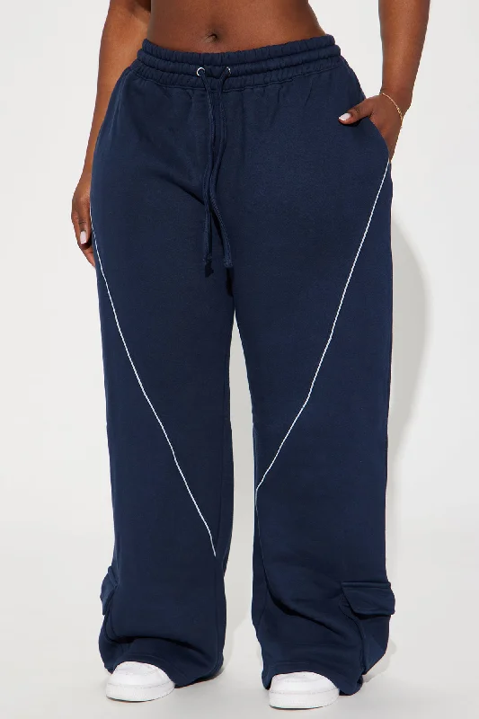 Pace Yourself Fleece Sweatpant - Navy