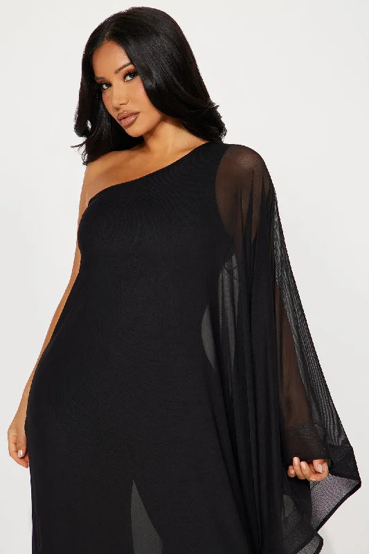 Pretty Extra Mesh Jumpsuit - Black