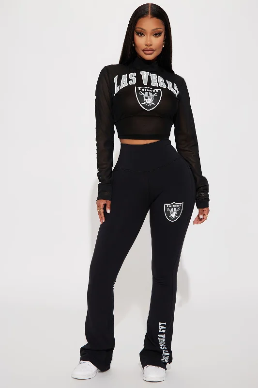 Raiders Half Time Show Flare Pant - Black