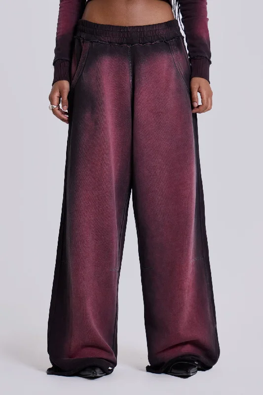 Deep Red Fade Monster Joggers