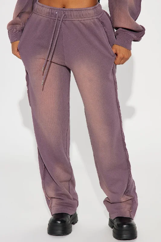 Serenity Washed Lounge Pant - Purple