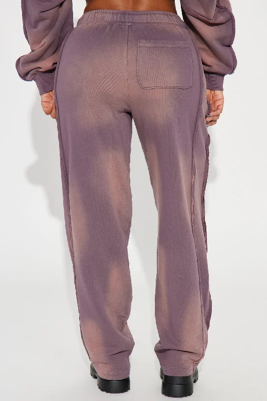 Serenity Washed Lounge Pant - Purple