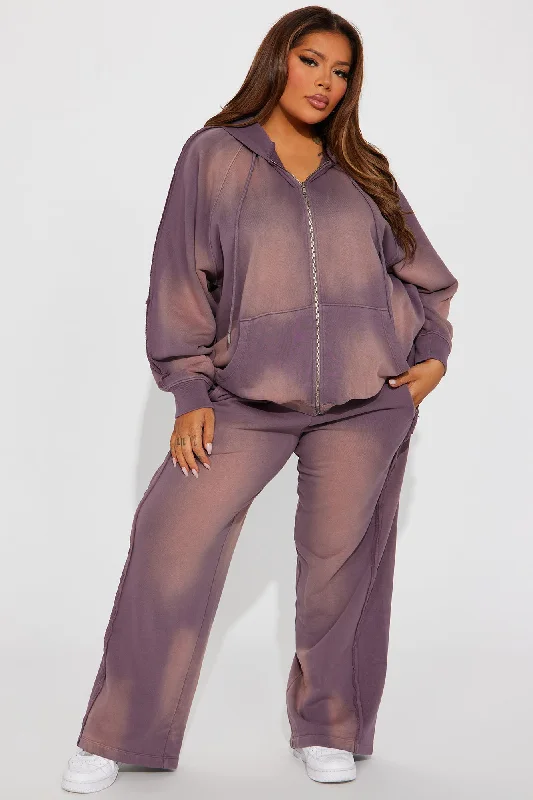 Serenity Washed Lounge Pant - Purple