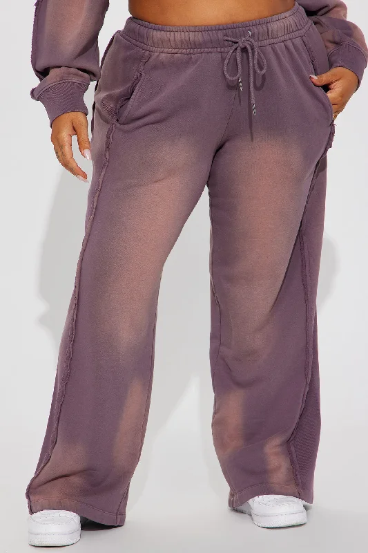 Serenity Washed Lounge Pant - Purple