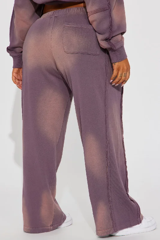 Serenity Washed Lounge Pant - Purple