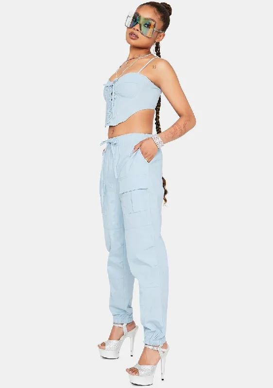 Sky Delightful Darling Jogger Set