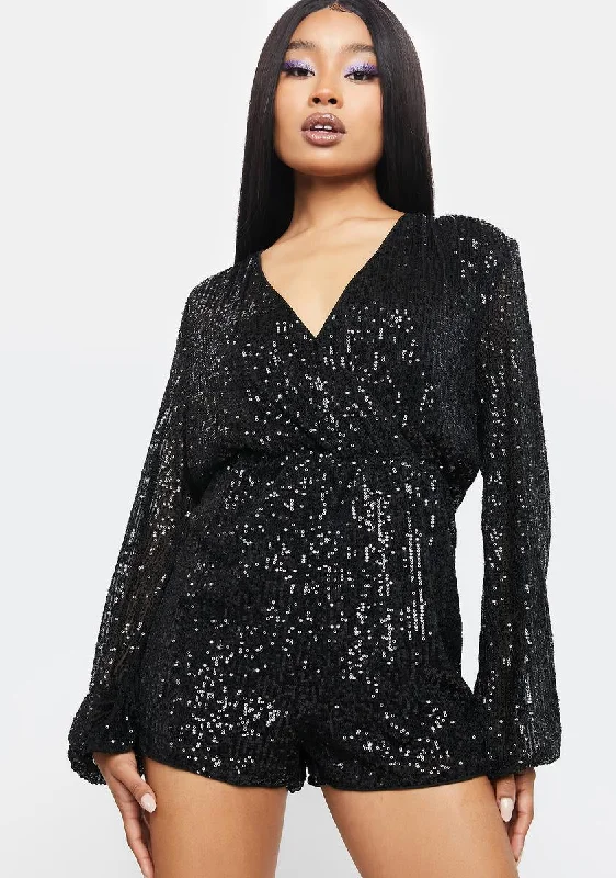 Smooth Talkin' Sequin Romper