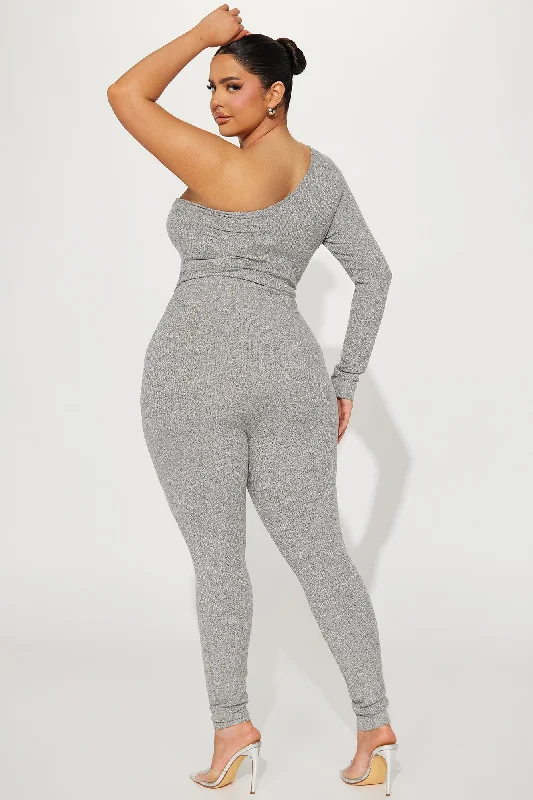 Staci Jumpsuit - Heather Grey