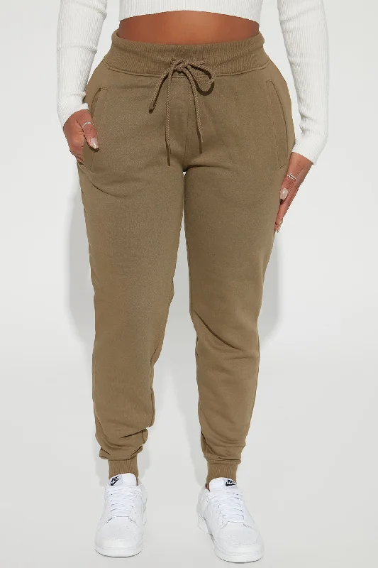 Stole Your Boyfriend's Oversized Jogger - Olive