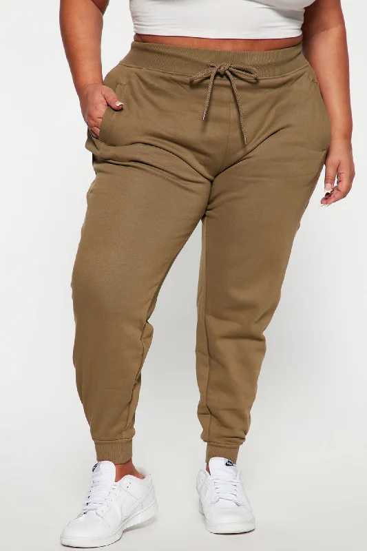 Stole Your Boyfriend's Oversized Jogger - Olive