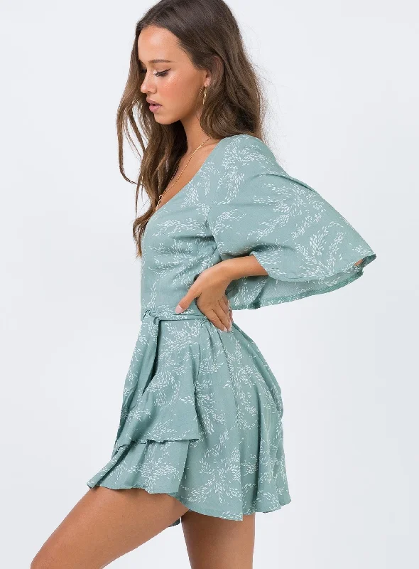 The Louie Romper Sage