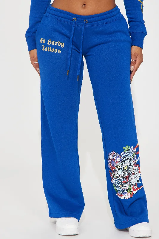 Tiger Lotus Ed Hardy Pant - CobaltBlue