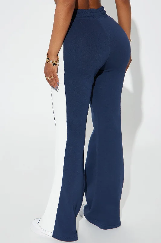 Top Of The World Lounge Flare Pants - Navy/combo