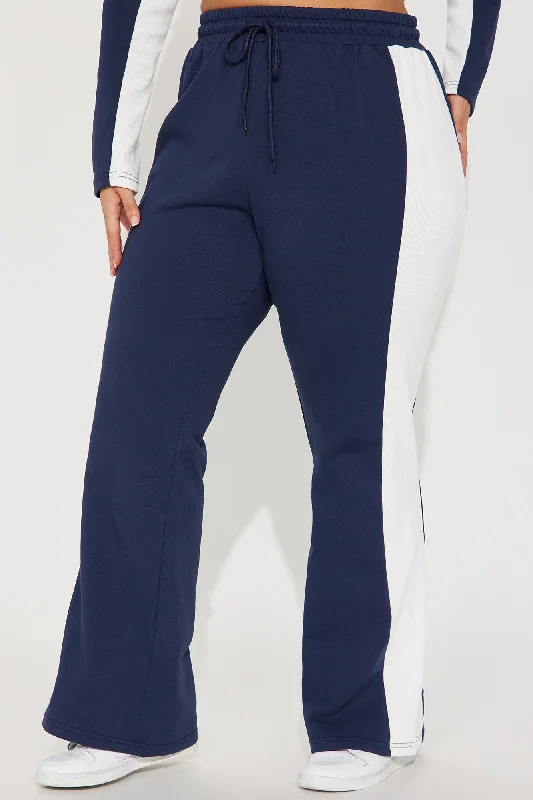 Top Of The World Lounge Flare Pants - Navy/combo