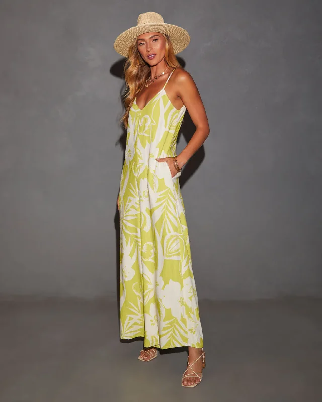 Waikiki Tropical Print Relaxed Jumpsuit