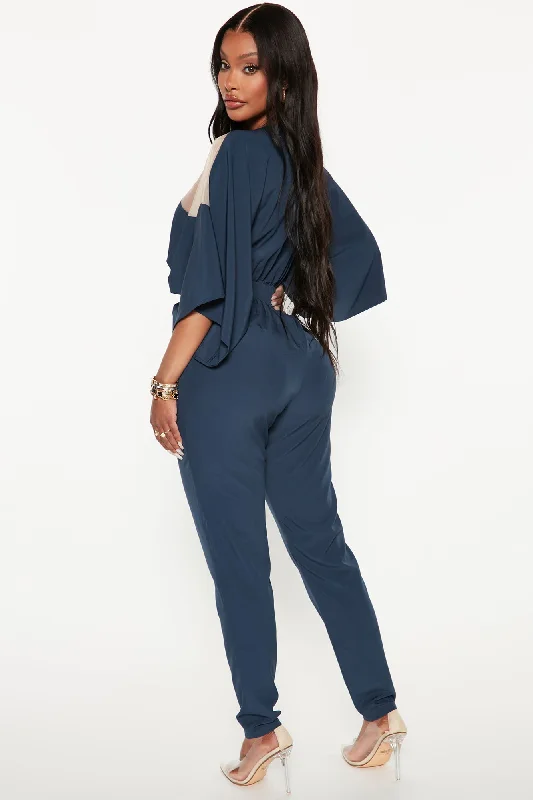 Weekend Feels Jumpsuit - Navy