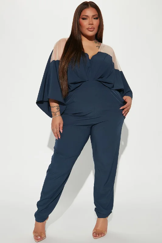 Weekend Feels Jumpsuit - Navy