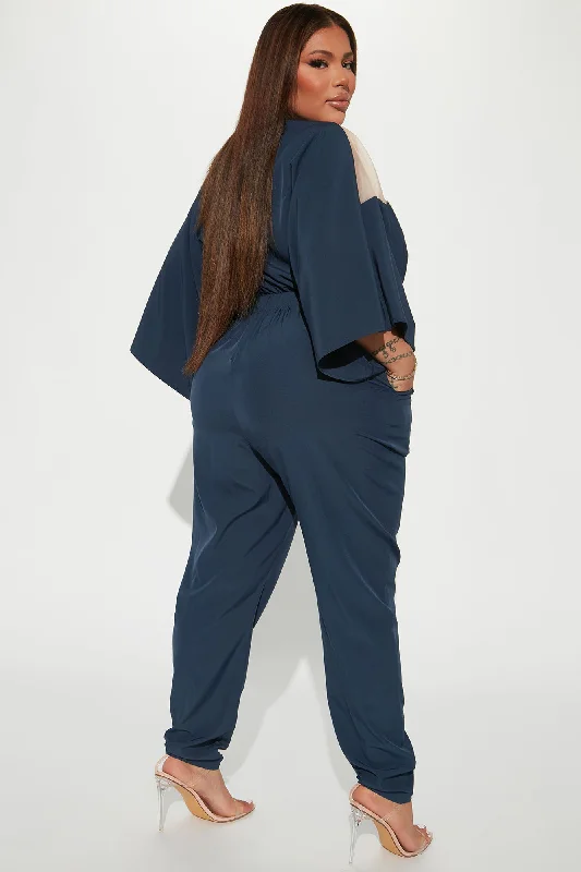 Weekend Feels Jumpsuit - Navy