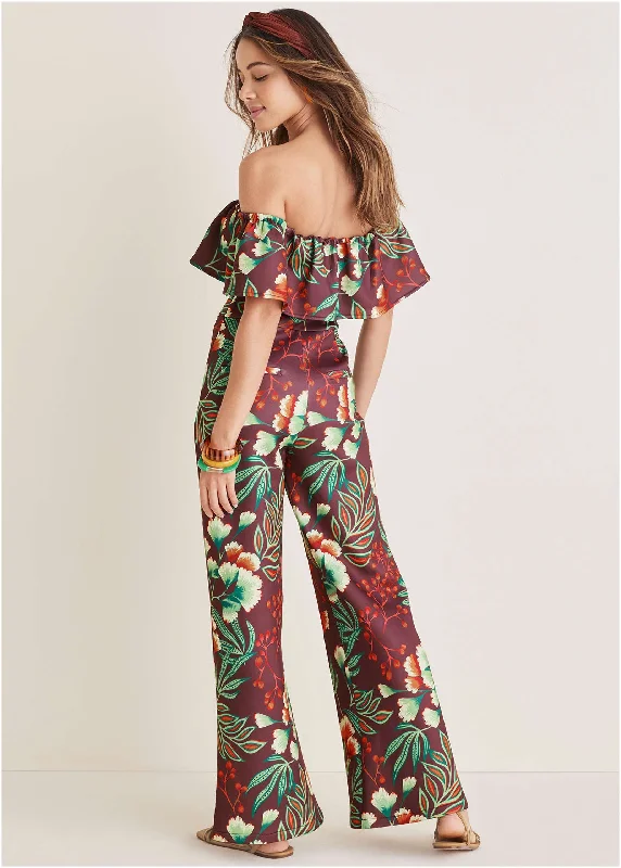 Off the shoulder jumpsuit - Lake Botanical