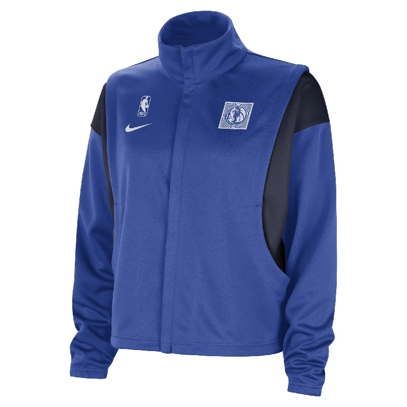 DALLAS MAVERICKS NIKE WOMEN'S ROYAL BLUE FULL-ZIP RETRO JACKET