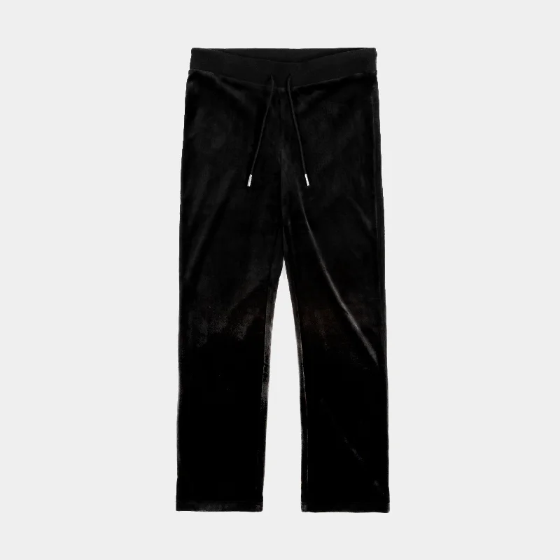 OG Bling Velour Track Womens Pants (Black)