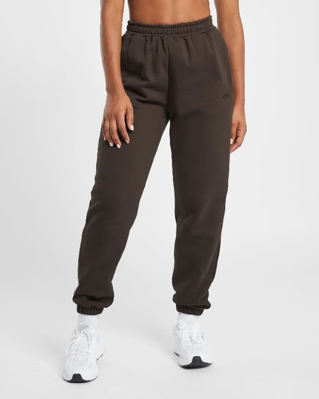 Premium Oversized Joggers - Coffee Brown