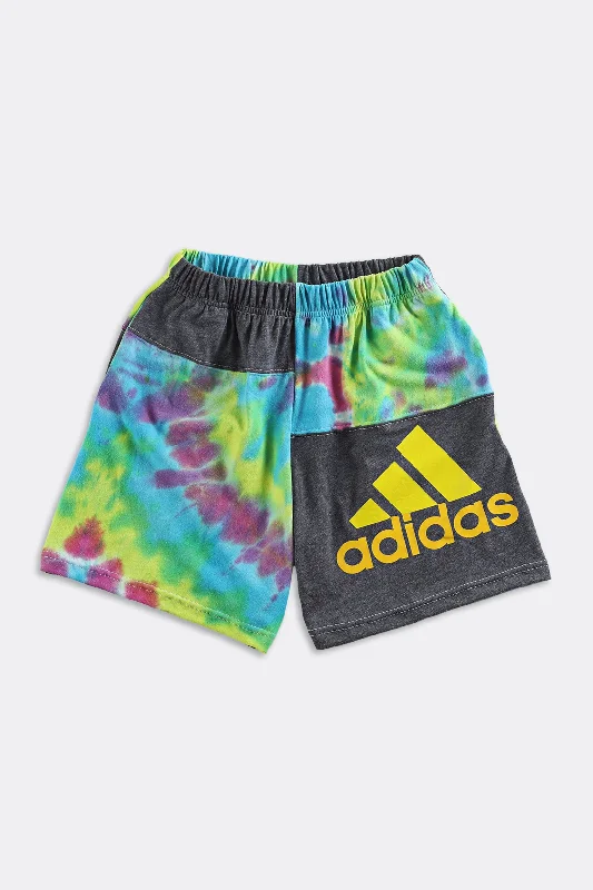 Unisex Rework Adidas Patchwork Tee Shorts - Women-XS, Men-XXS