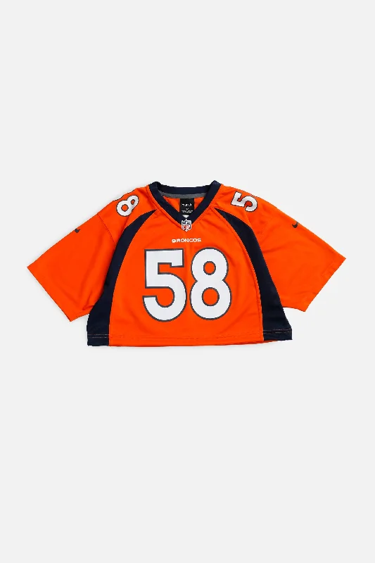 Rework Crop Broncos NFL Jersey - M